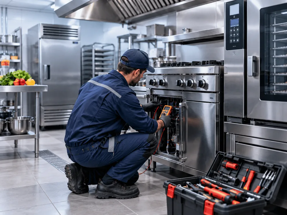 Commercial kitchen appliance service